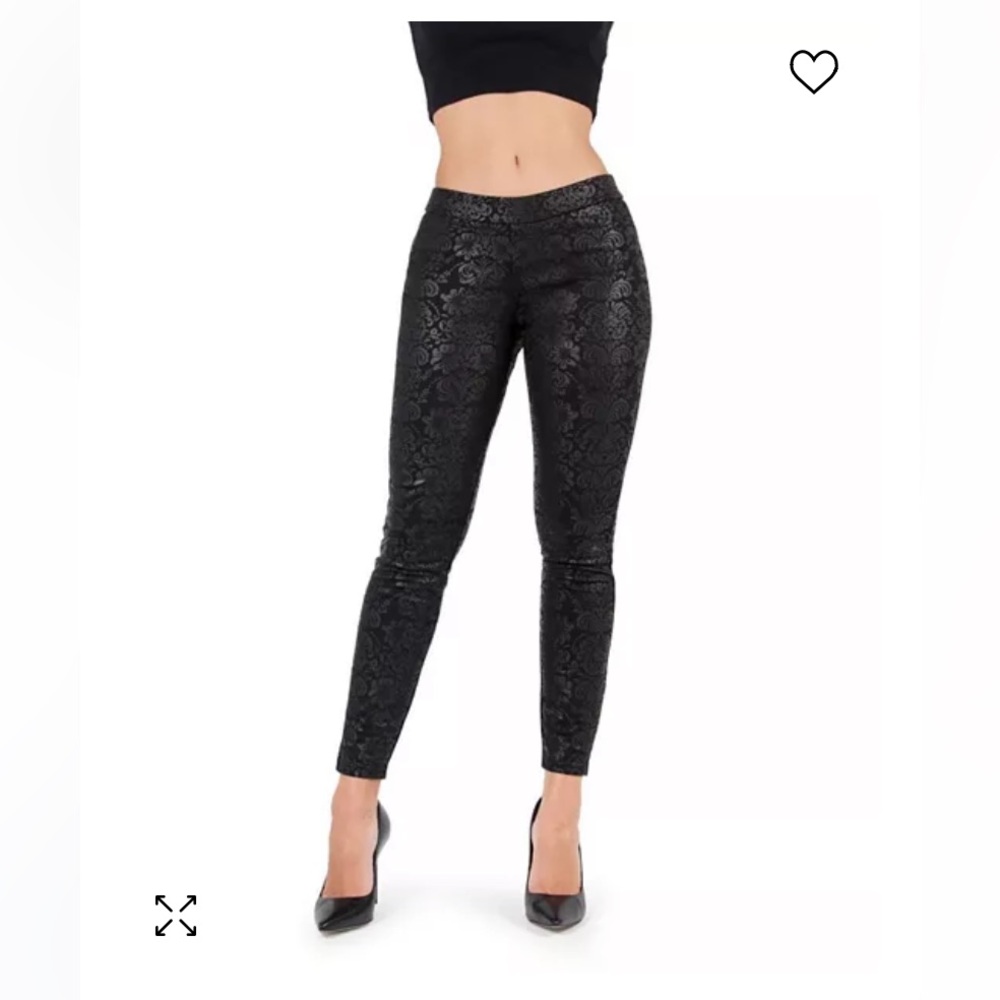 MeMoi damask black leggings NEW